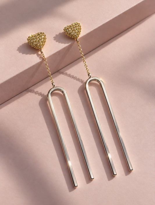 Aretes Diapasón 14k