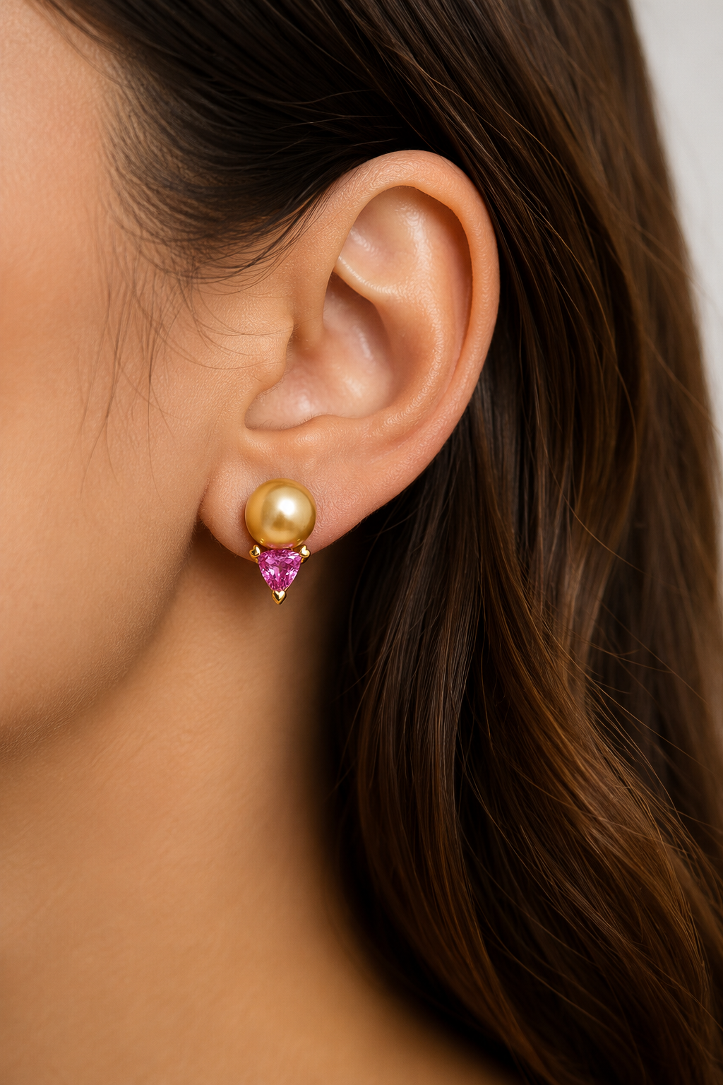 Bubblegum Studs with Hearts