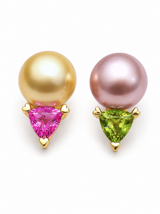 Bubblegum Studs with Hearts